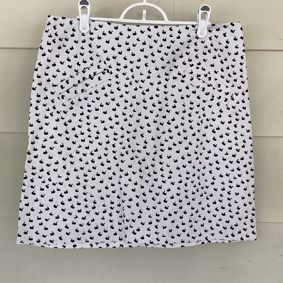 Jules and Leopoldo swan print skirt size 10.  0300 - Picture 1 of 7